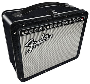 Fender Black Tolex Metal Lunch Box