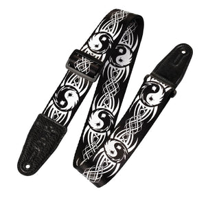 Polyester Guitar Strap - Tribal Ying Yang