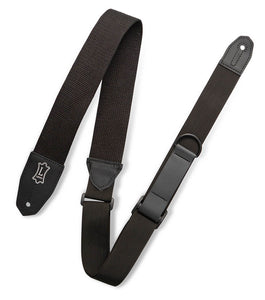 Right Height(TM) Cotton Guitar Strap - Black