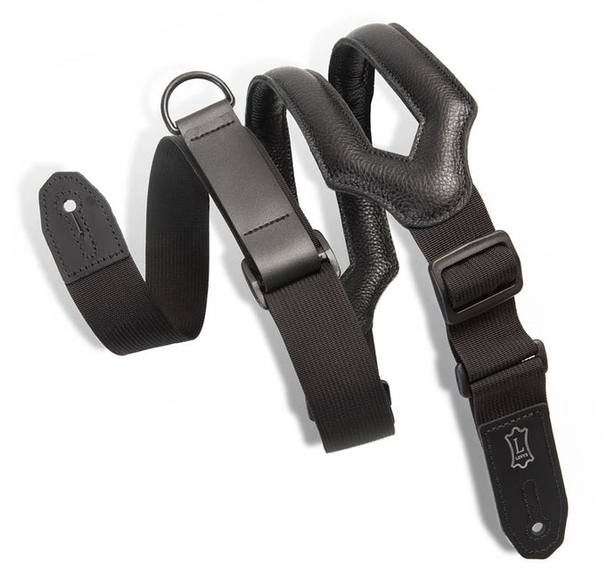 Right Height(TM) Ergonomic Guitar Strap - Black