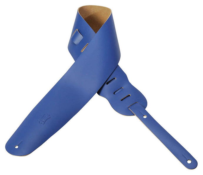 Genuine Leather Bass Strap - Royal Blue