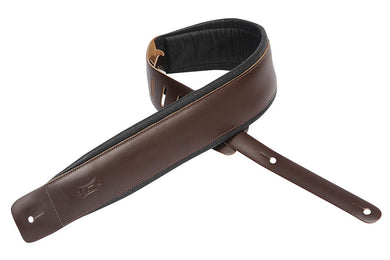 Geniune Leather Guitar Strap - Dark Brown