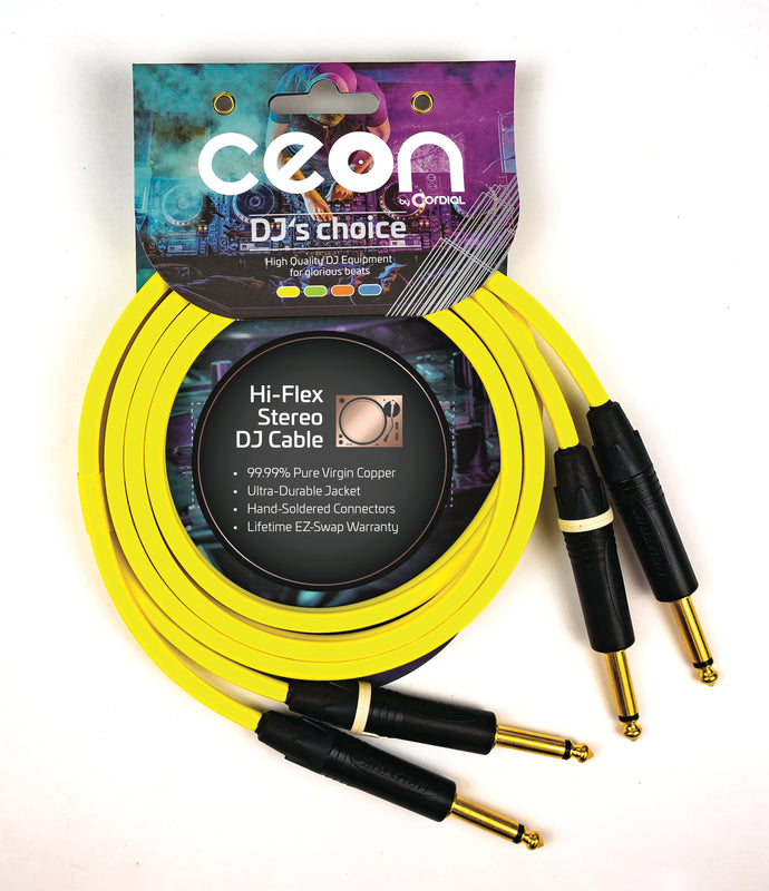 Premium DJ Dual/Mono (Black Light) Cable