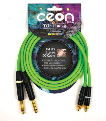 Premium DJ Dual/Mono (Black Light) Cable