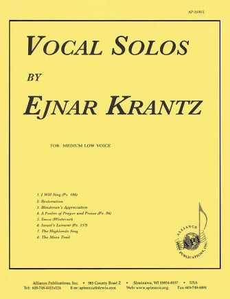 Vocal Solos By Ejnar Krantz (8) - Low Ed/pno