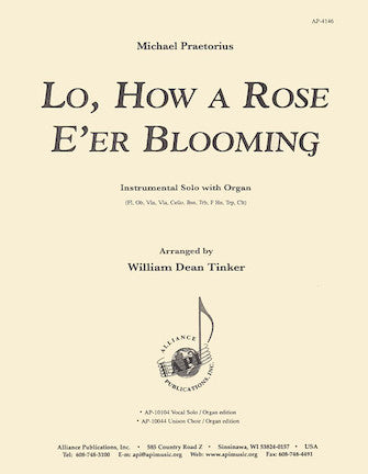 Lo, How A Rose E'er Blooming - Ww Solo