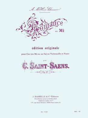 Romance Op.67 In E Major (horn & Piano)
