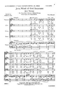 Jesu Word Of God Incarnate Ave Verum  Organ