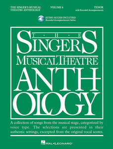 The Singer's Musical Theatre Anthology: Tenor, Volume 4